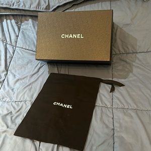 Chanel shoes box and dust bag